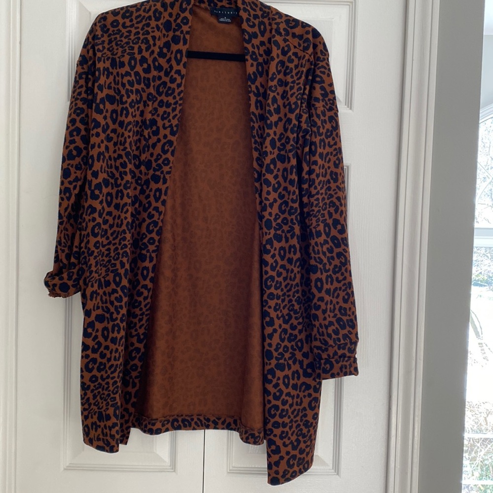 Sanctuary leopard print cardigan. Light weight.